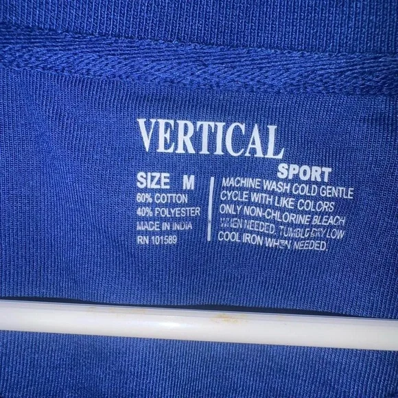 Men's Polo Shirt - Blue with Red Trim - Picture 2 of 4